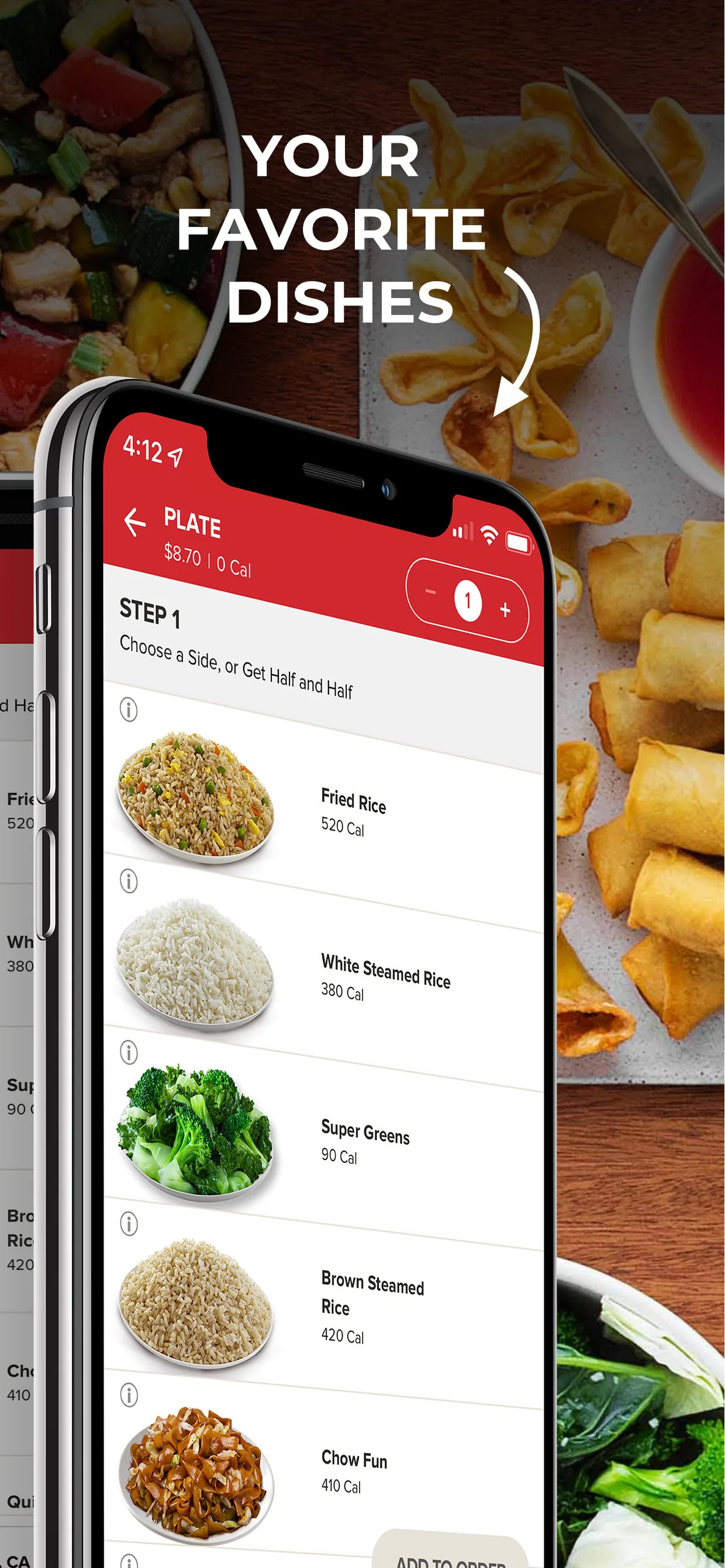 App Store screenshot — order summary and recent orders