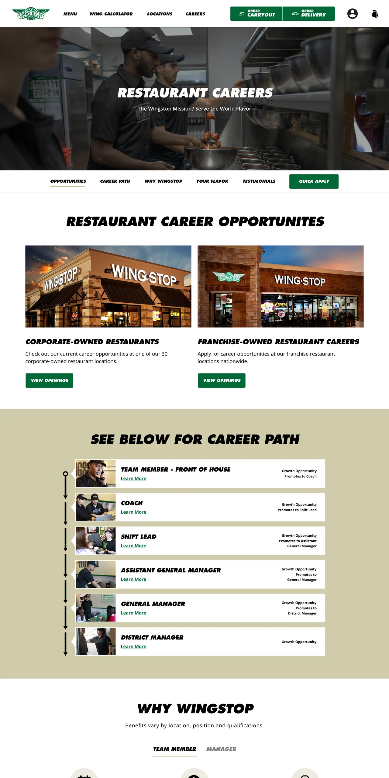Restaurant careers